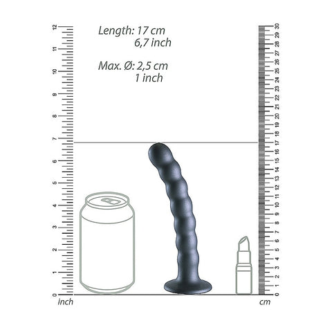 Shots Toys Beaded Suction Cup G-Spot Dildo 16.5 cm