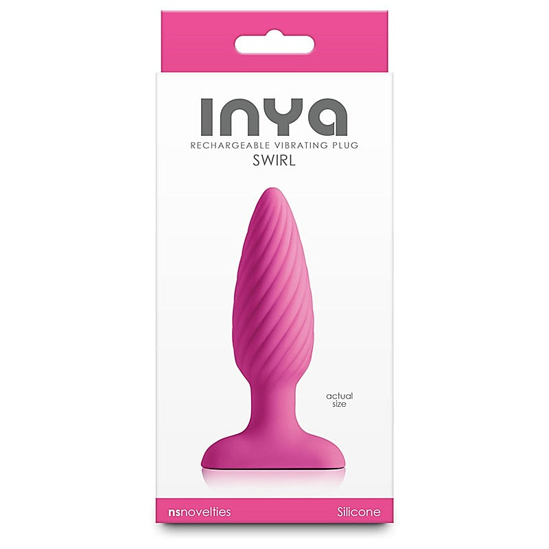 Inya Swirl Vibrating Anal Plug By Ns Novelties - Butt Plugs