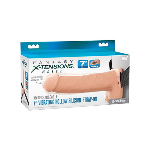 Fantasy X-Tensions Elite 7 Inch Hollow Strap-On - Strap On Sextoys