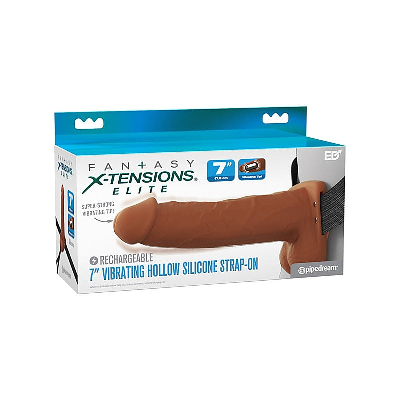 Fantasy X-Tensions Elite 7 Inch Hollow Strap-On - Strap On Sextoys