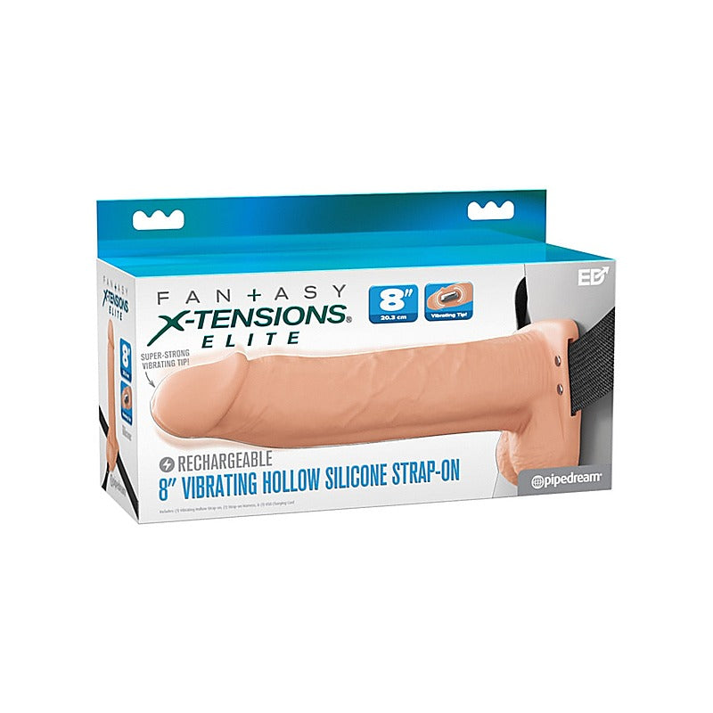 Fantasy X-Tensions Elite 8 Inch Silicone Strap-On - Strap On Sextoys