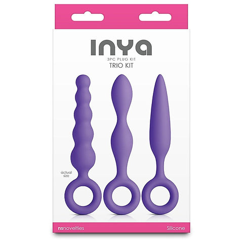 Inya Trio 3 Piece Silicone Butt Plug Kit By Ns Novelties - Butt Plugs
