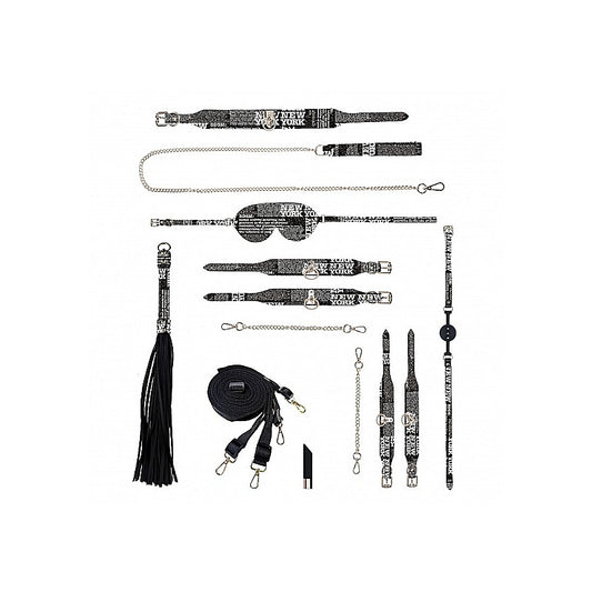 Shots Ouch! New York Collection BDSM Play Kit With Bag