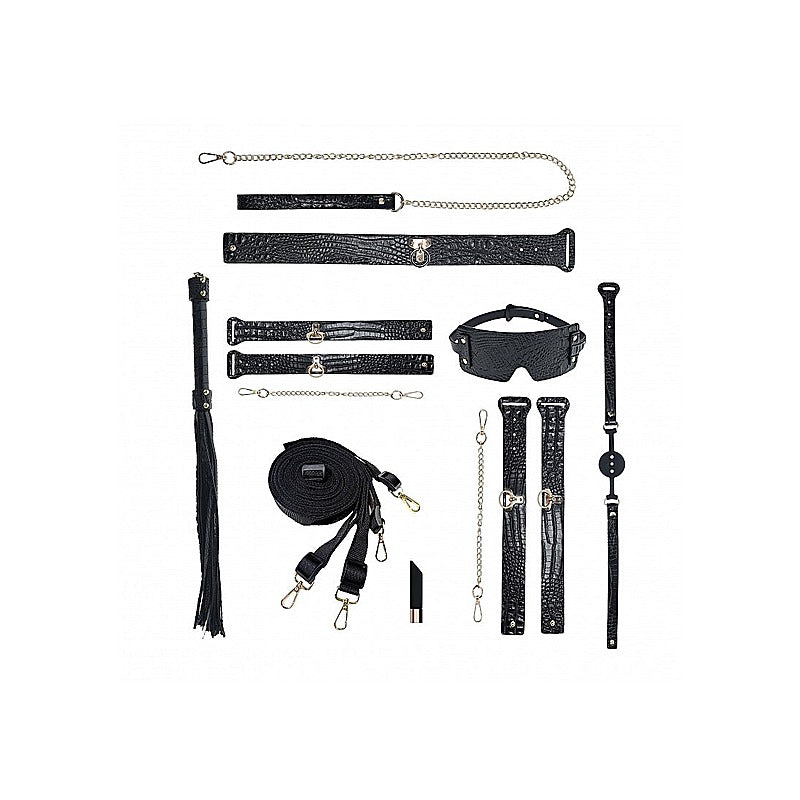 Shots Ouch! Rome Collection Fetish Play Kit With Bag - Bondage Kits