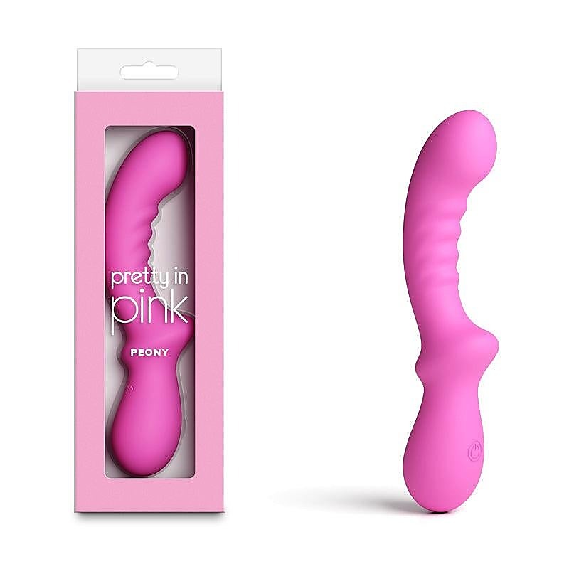 Pretty In Pink Peony Flexible G Spot Vibrator - G-Spot Vibrators