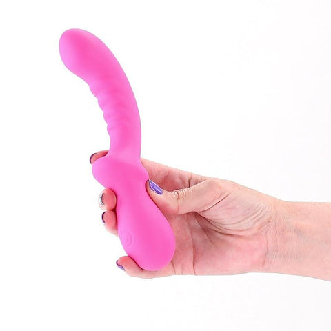 Pretty In Pink Peony Flexible G Spot Vibrator - G-Spot Vibrators