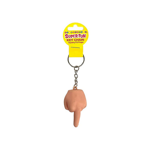 Little Genie Super Squishy FU Finger Novelty Keychain