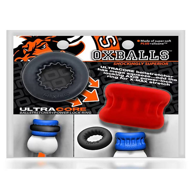 Ultracore Core Ballstretcher with Axis Cock Ring by Oxballs - Ball Stretchers and Crushers