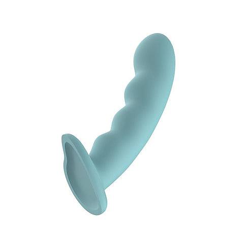 Liquid Silicone Wavy Ridged Dildo By Passion Play - Realistic Dildos