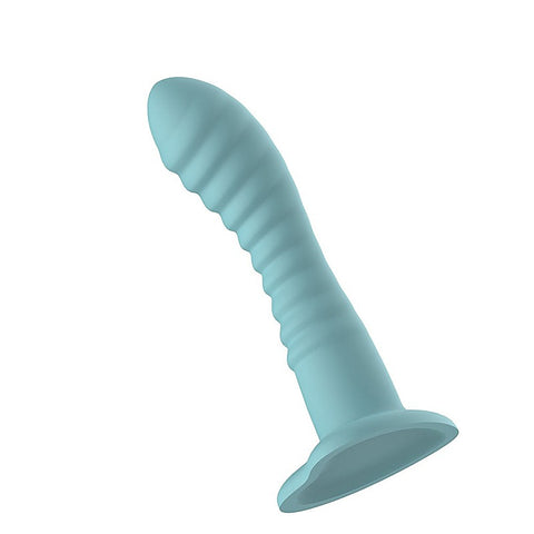 Liquid Silicone 18 Cm Ridged Dildo By Passion Play - Realistic Dildos