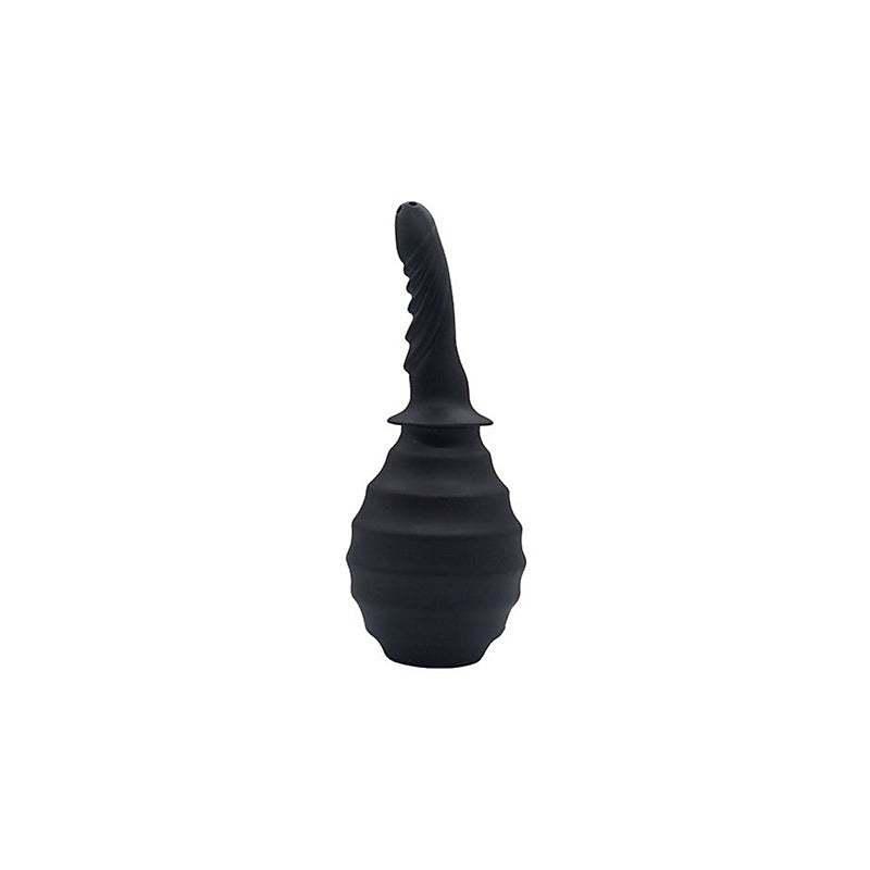 SXE Silicone Ribbed Anti-Backflow Anal Douche 310ml - Enemas and Douches