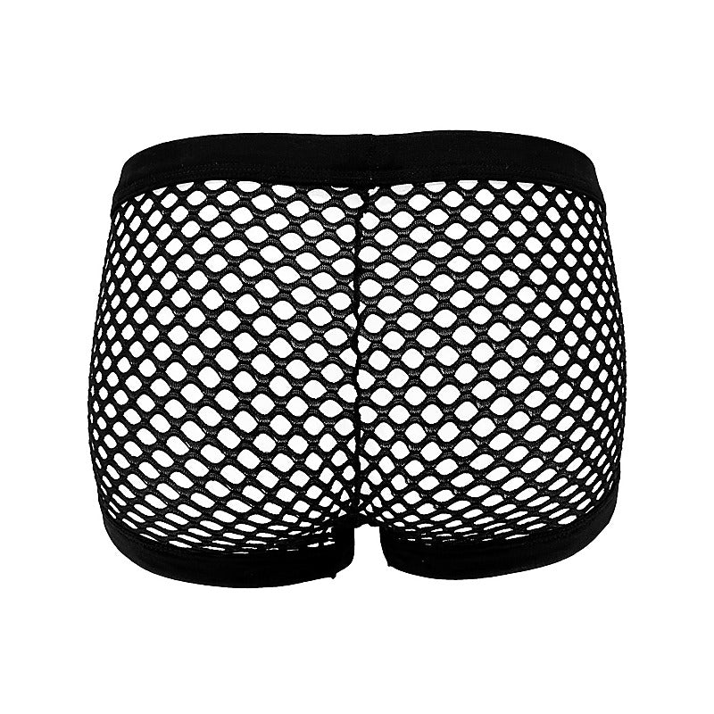 Men'S Mesh Sexy Boyshort By Love In Leather - Mens Briefs And Boxers