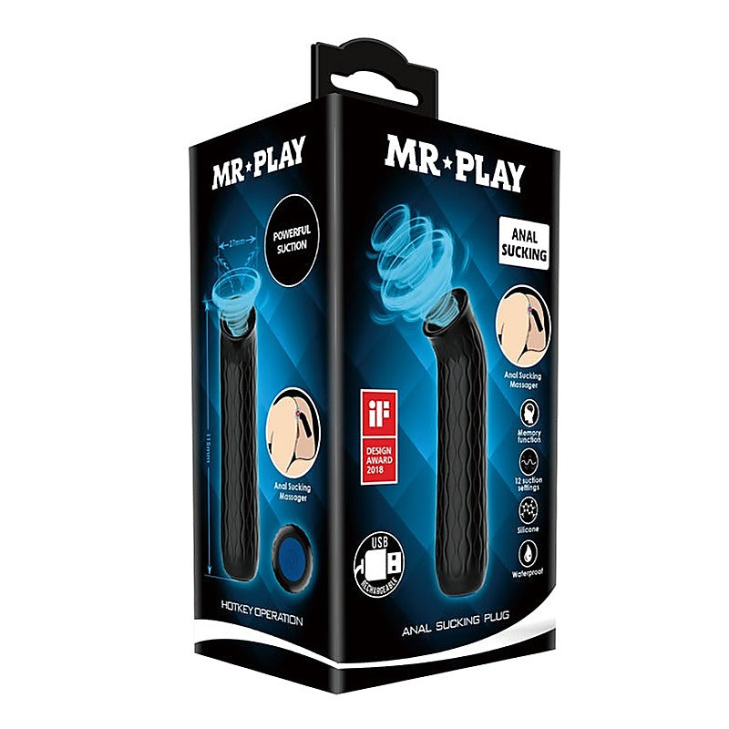 Mr Play Rechargeable Anal Sucking Butt Plug By Baile - Butt Plugs