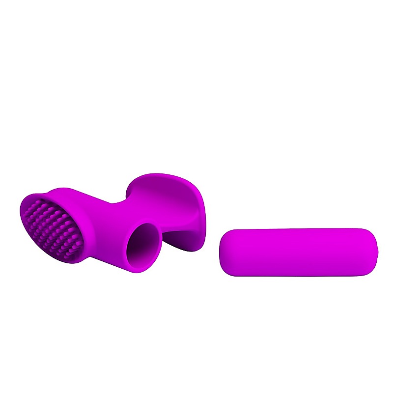 Freda 12 Functions Rechargeable Finger Sleeve Vibrator - Finger and Tongue Vibrators