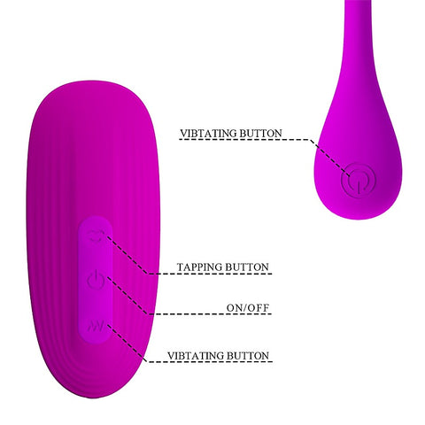 Remote Control Sucking Silicone Egg Vibrator By Baile - Love Eggs and Kegel Exercisers