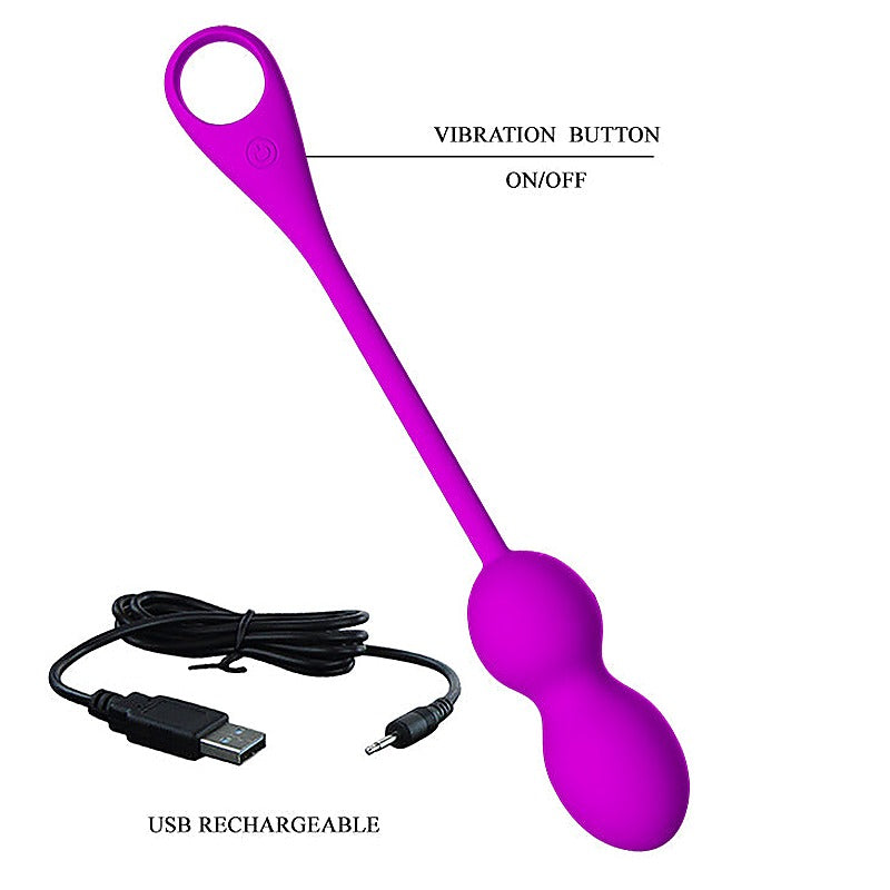 Elvira 12 Functions Rechargeable Vibrating Kegel Ball - Love Eggs and Kegel Exercisers