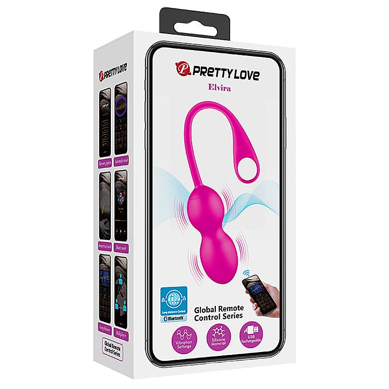 Elvira 12 Functions Rechargeable Vibrating Kegel Ball - Love Eggs and Kegel Exercisers