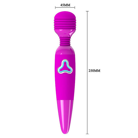 Flirtatious Vibrating Silicone Body Wand Massager By Baile - Body Wands