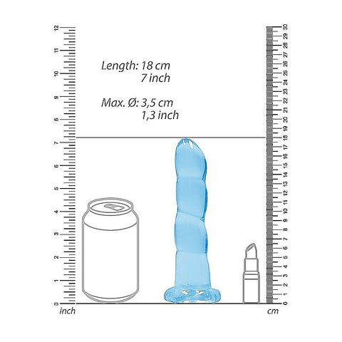 17 Cm Tpe Non Realistic Dildo With Suction Cup By Shots Toys - Non-Realistic Dildos