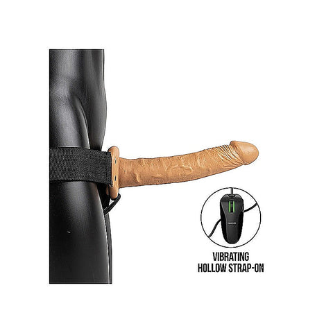 Vibrating Hollow Strapon by Shots Toys - Strap On Sextoys