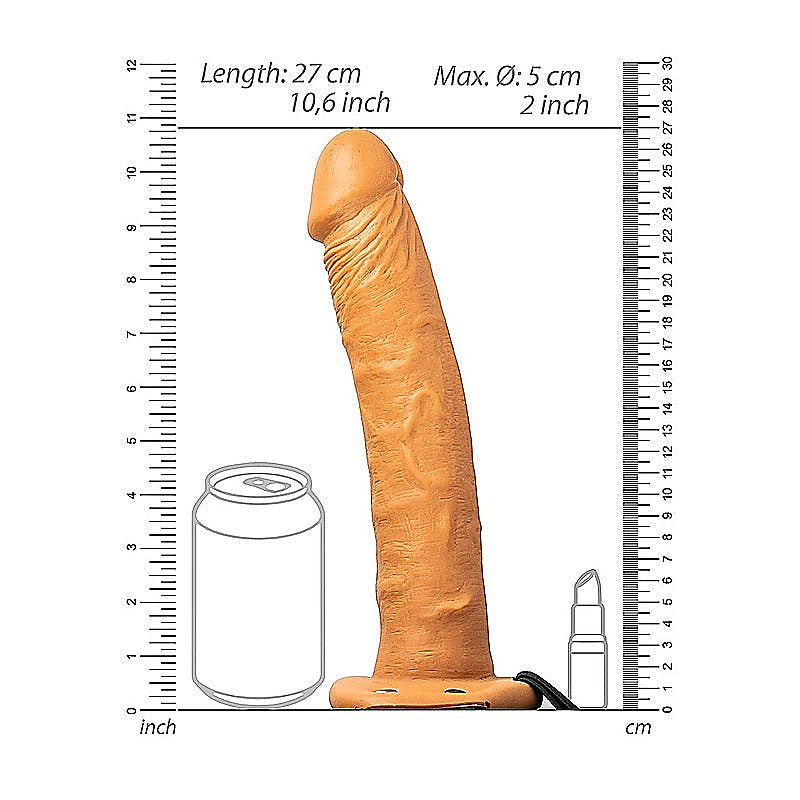 Vibrating Hollow Strapon by Shots Toys - Strap On Sextoys