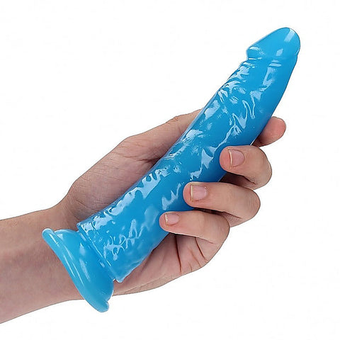 7 Inch Slim Glow In The Dark Neon Dildo By Shots Toys - Realistic Dildos