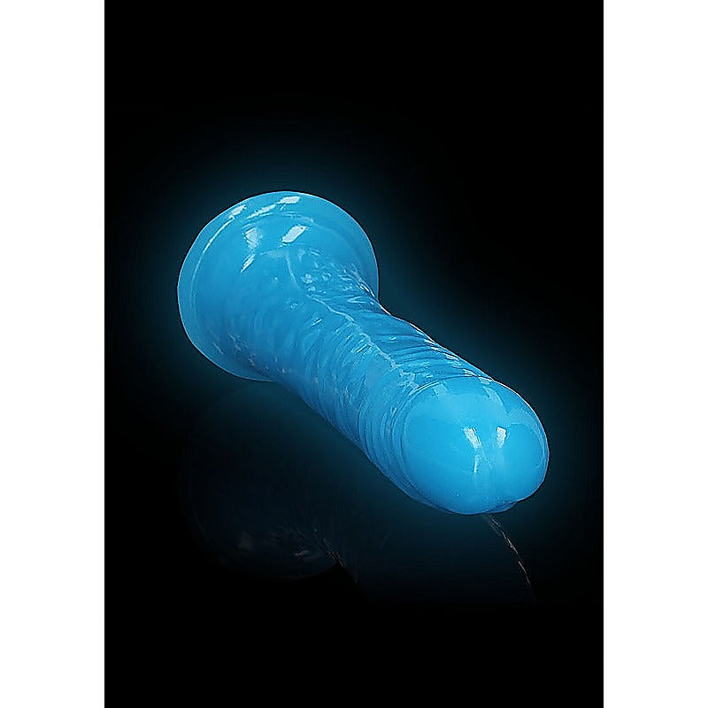 10 Inch Slim Glow In The Dark Neon Dong By Shots Toys - Realistic Dildos