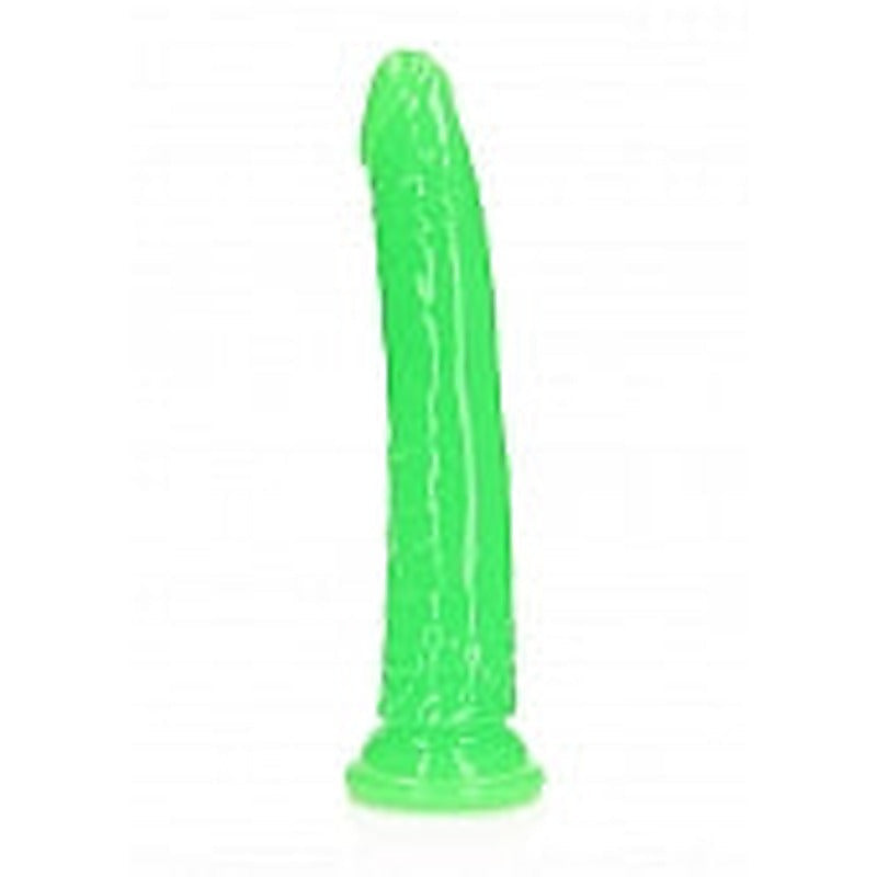 10 Inch Slim Glow In The Dark Neon Dong By Shots Toys - Realistic Dildos