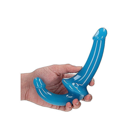 6 Inch Strapless Strap On Glow In The Dark Neon Dildo - Realistic Dildos