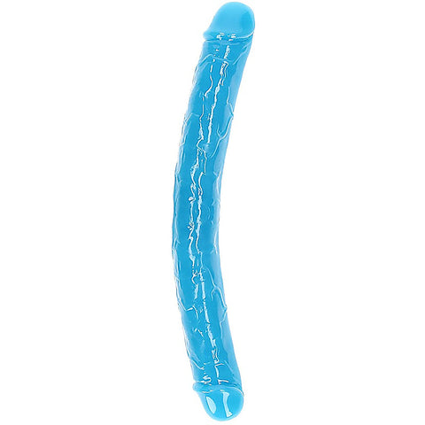 15 Inch Glow In The Dark Neon Double Dong By Shots Toys - Double Ender