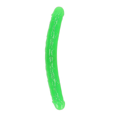 15 Inch Glow In The Dark Neon Double Dong By Shots Toys - Double Ender