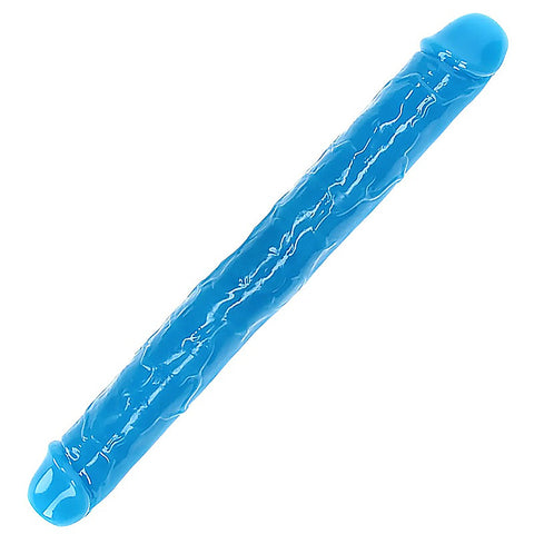 15 Inch Glow In The Dark Neon Double Dong By Shots Toys - Double Ender