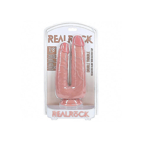 Realrock Ultra Realistic Skin Double Trouble Dildo - Realistic Dildos
