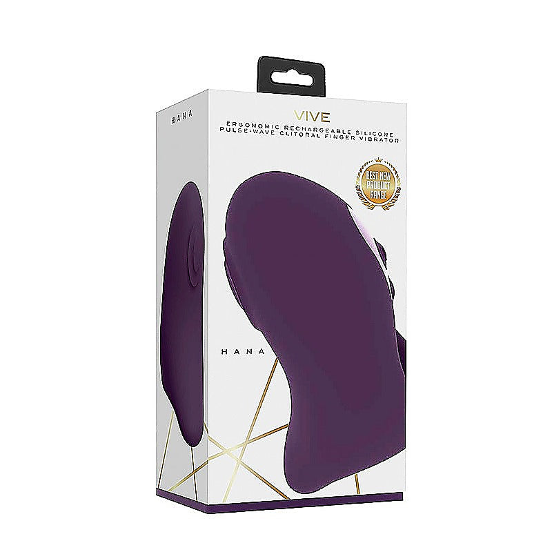Hana Rechargeable Pulse-Wave Silicone Finger Vibrator - Finger and Tongue Vibrators