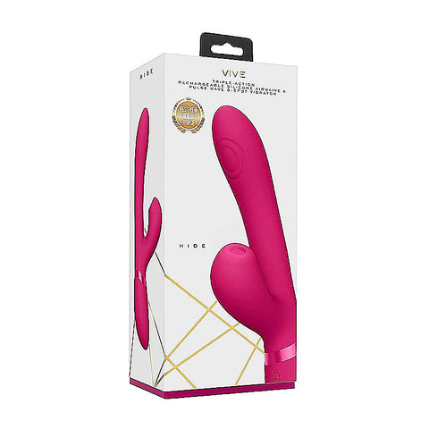 Hide Pulse & Airwave Technology Rabbit Vibrator - Rabbit Vibrators