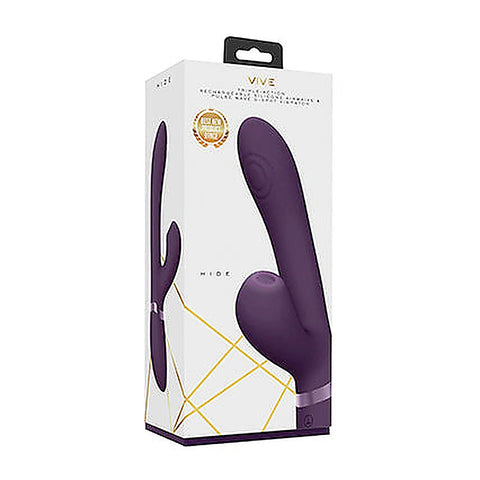 Hide Pulse & Airwave Technology Rabbit Vibrator - Rabbit Vibrators