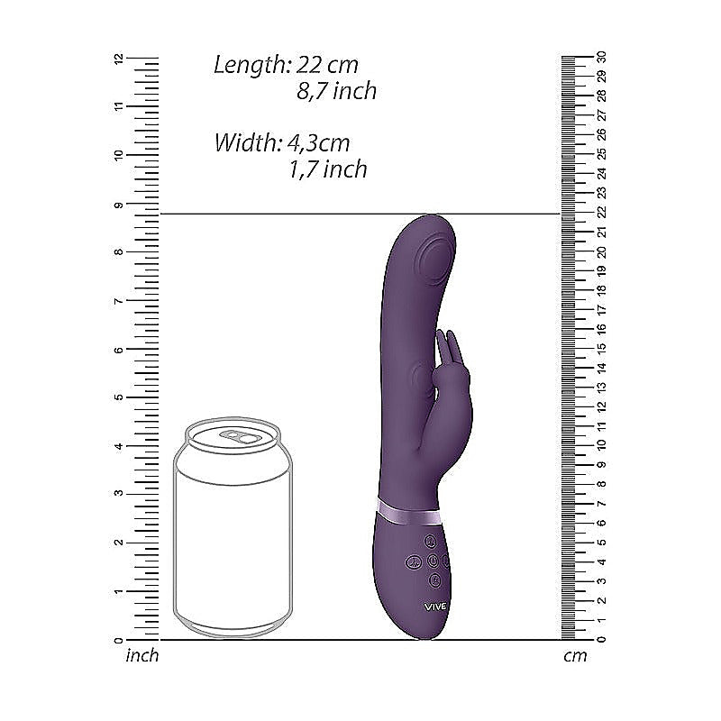 May Rechargeable Silicone Dual Pulse Wave Rabbit Vibe - Rabbit Vibrators