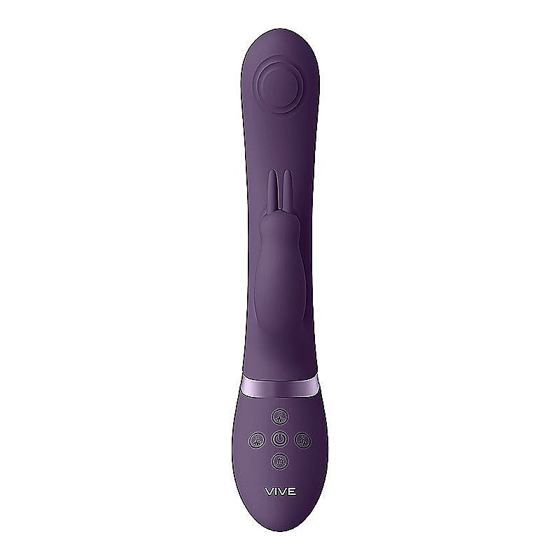 May Rechargeable Silicone Dual Pulse Wave Rabbit Vibe - Rabbit Vibrators