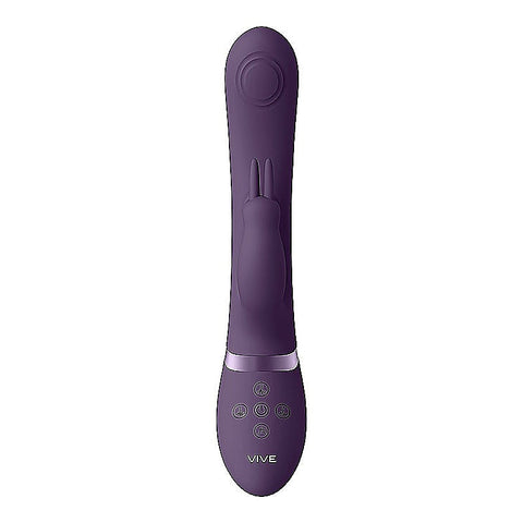May Rechargeable Silicone Dual Pulse Wave Rabbit Vibe - Rabbit Vibrators