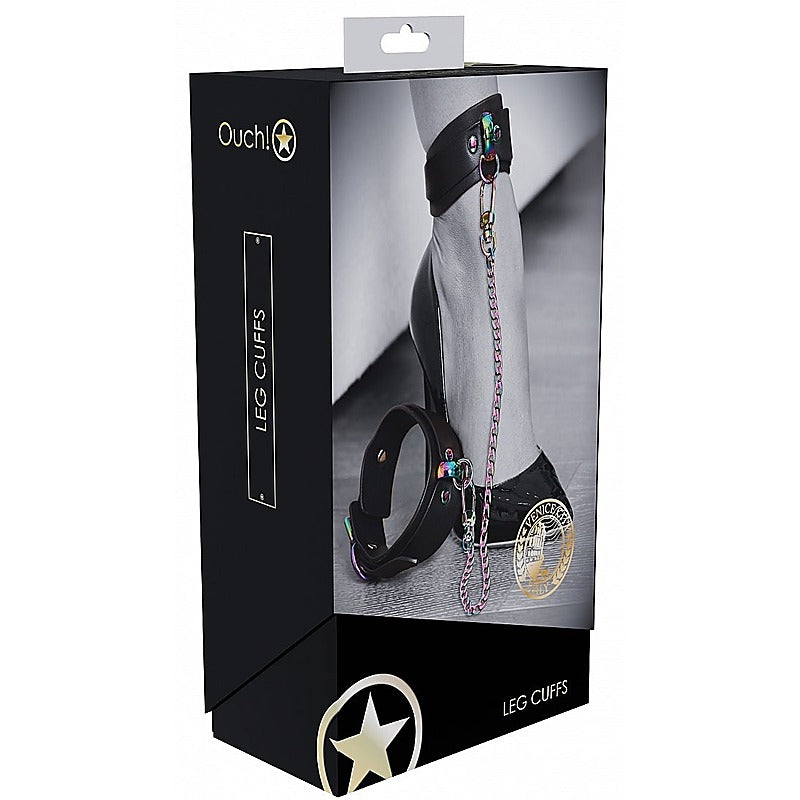 Shots Toys Ouch! Venice Collection BDSM Leg Cuffs - Cuffs And Restraints