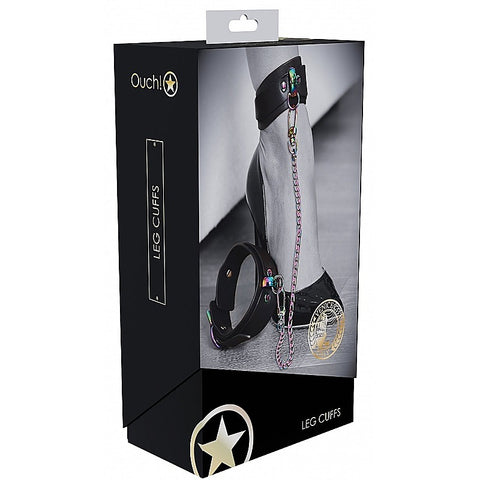 Shots Toys Ouch! Venice Collection BDSM Leg Cuffs - Cuffs And Restraints