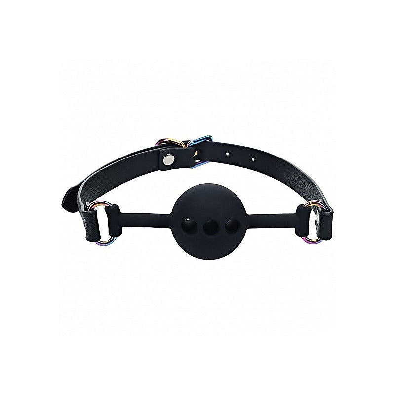 Shots Ouch! Venice Collection Silicone Bondage Ball Gag - Bondage Gags and Bits