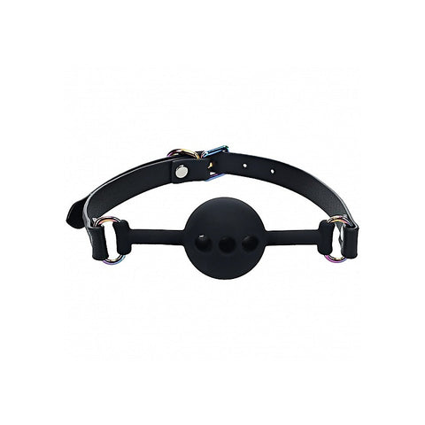 Shots Ouch! Venice Collection Silicone Bondage Ball Gag - Bondage Gags and Bits