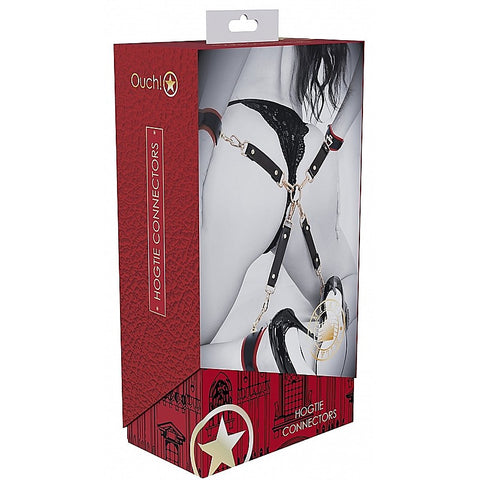 Shots Toys Ouch! Milan Collection Bondage Hogtie Connectors - Cuffs And Restraints