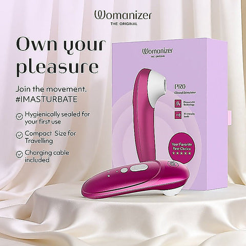 Womanizer Pro Air Pulse Clitoral Massager By Love Honey - Clit Ticklers and Pulsators