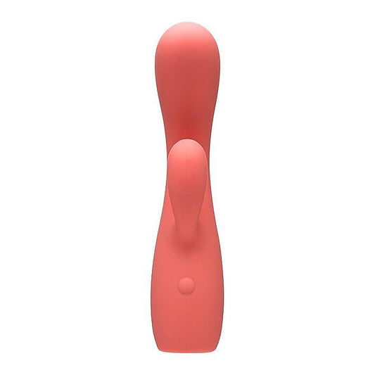 Adam & Eve GROOVY GLOW-UPS Curvie Rechargeable Rabbit Vibe - Rabbit Vibrators
