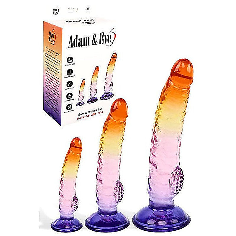SUNSET DREAMS TRIO by Adam & Eve - Realistic Dildos