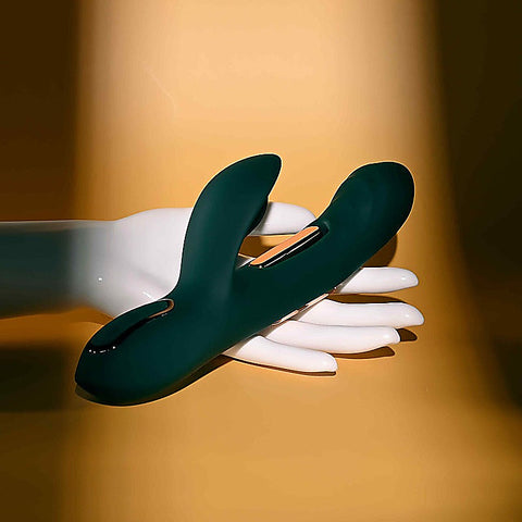 Heart Of Gold Usb Rechargeable Rabbit Massager By Evolved - Rabbit Vibrators