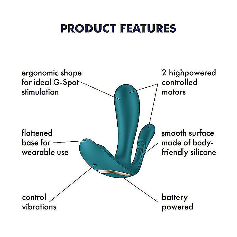 Top Secret + Battery Series Wearable Vibrator By Satisfyer - G-Spot Vibrators