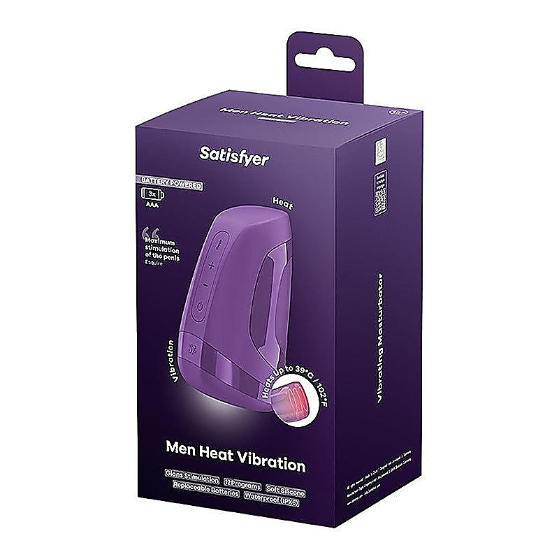 Satisfyer Men Heat Vibration Male Masturbator By Satisfyer - Masturbators and Strokers